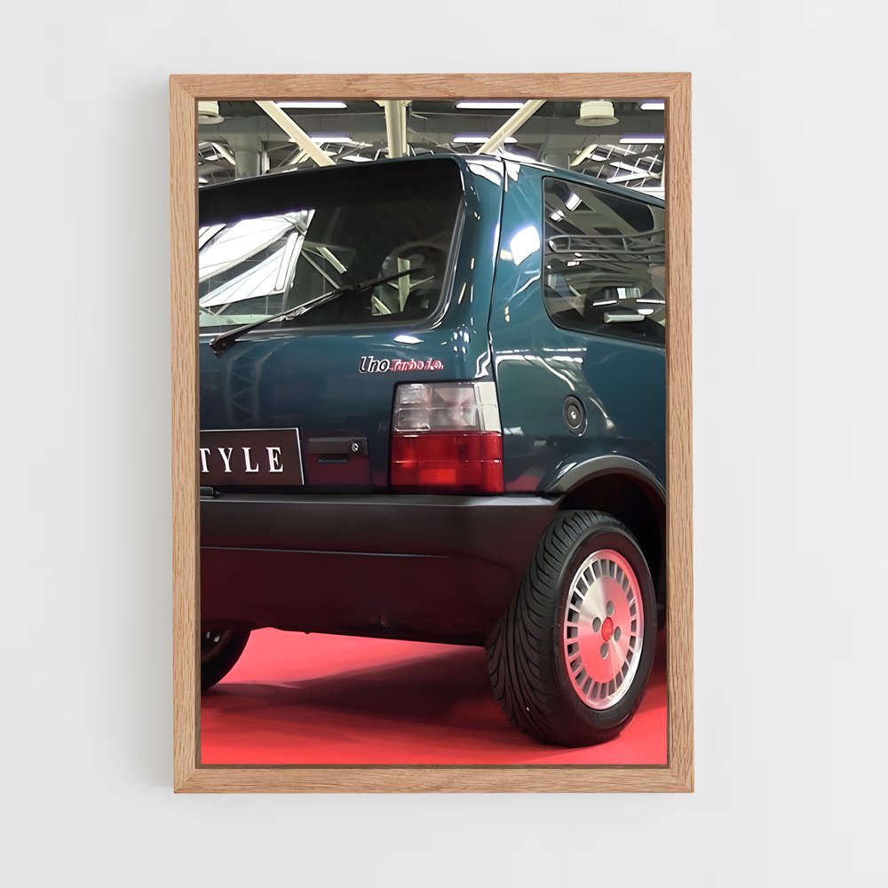 Poster Turbo Vert – affiche Fiat (vue 4)